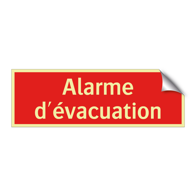 Alarme d'évacuation