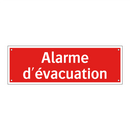 Alarme d'évacuation