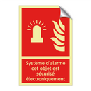 Système d'alarme cet objet est sécurisé électroniquement
