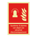 Système d'alarme cet objet est sécurisé électroniquement