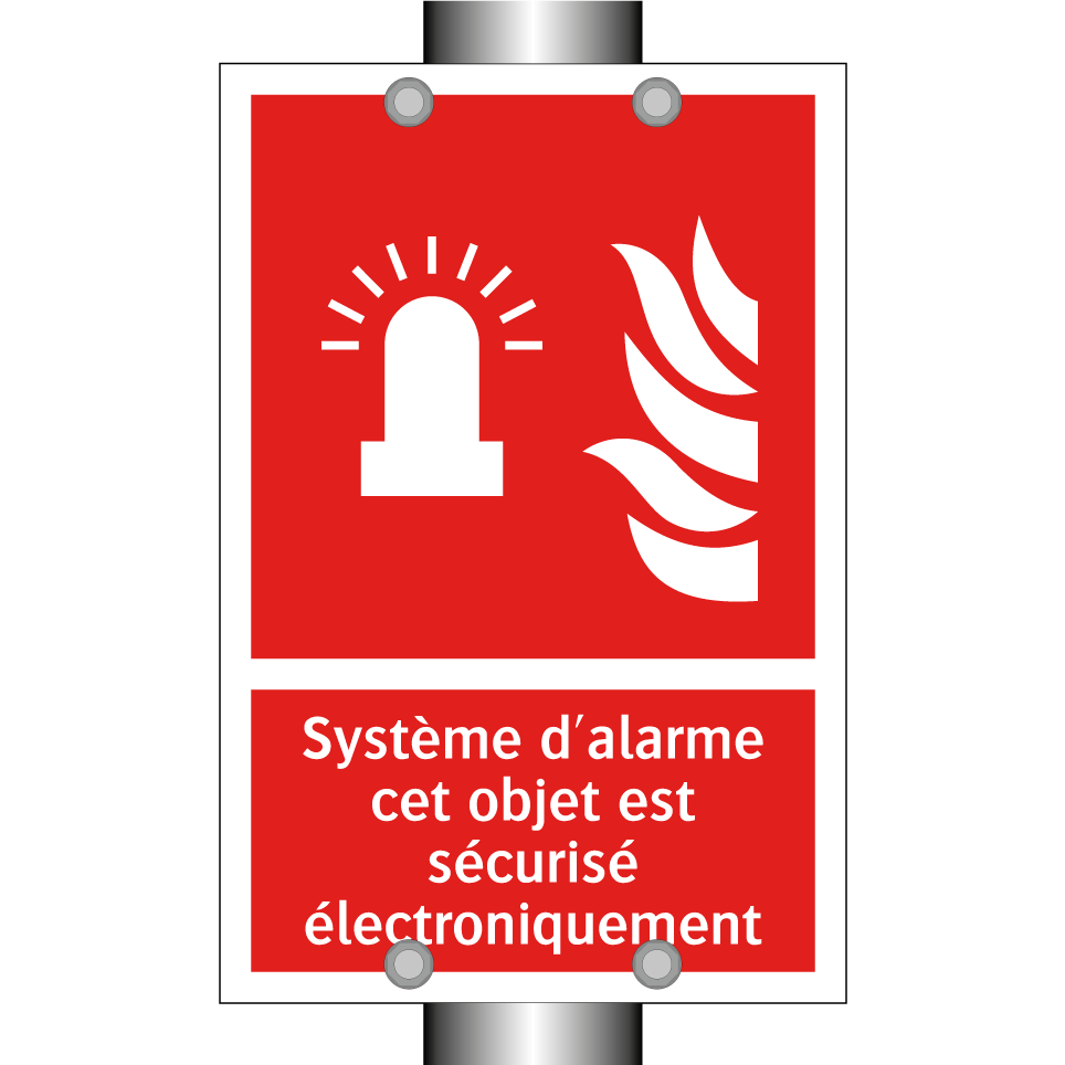 Système d'alarme cet objet est sécurisé électroniquement