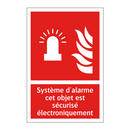 Système d'alarme cet objet est sécurisé électroniquement