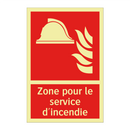 Zone pour le service d'incendie