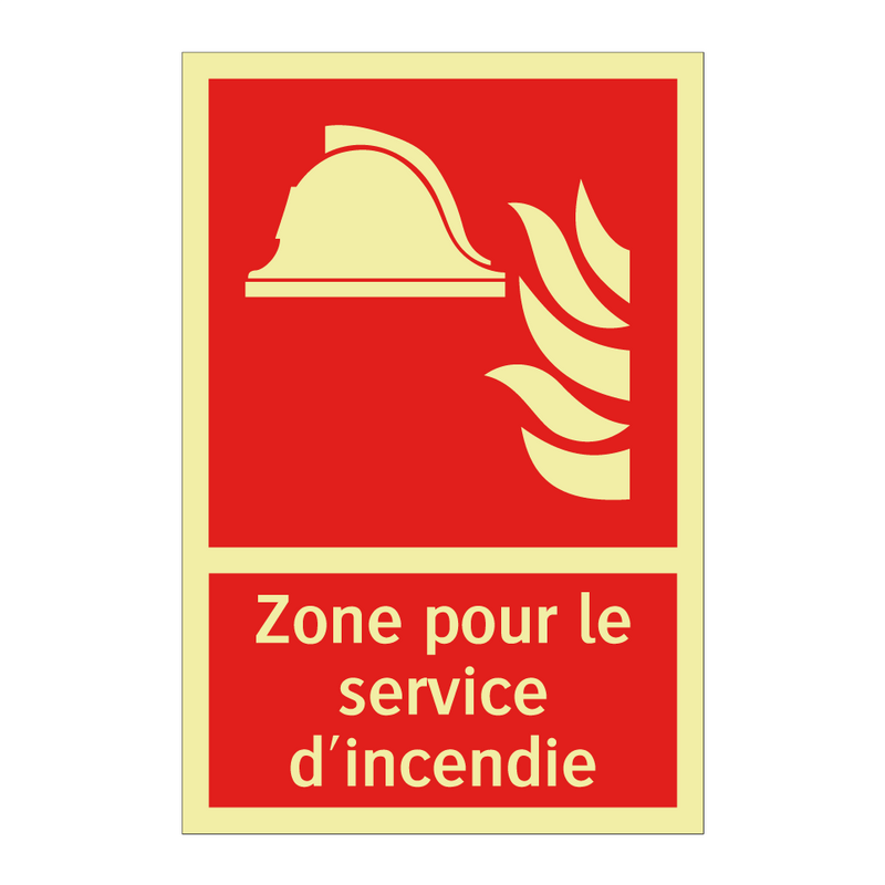 Zone pour le service d'incendie