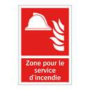 Zone pour le service d'incendie