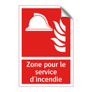 Zone pour le service d'incendie