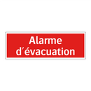 Alarme d'évacuation