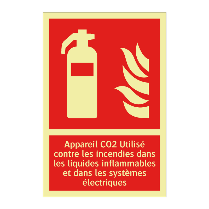 Appareil CO2 Utilisé contre les incendies dans les liquides inflammables et dans les systèmes électriques