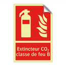 Extincteur CO₂ classe de feu B