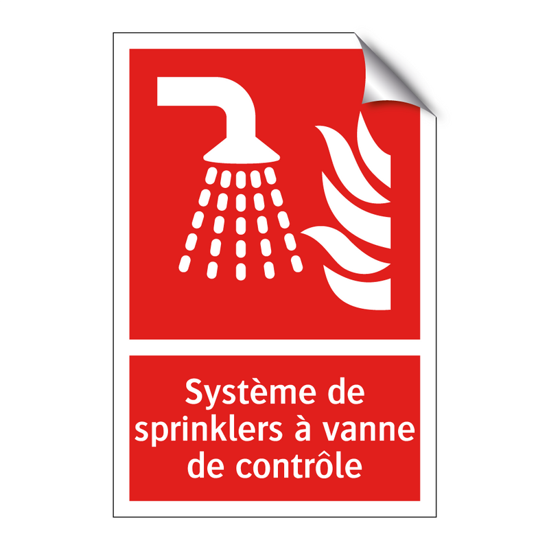 Système de sprinklers à vanne de contrôle