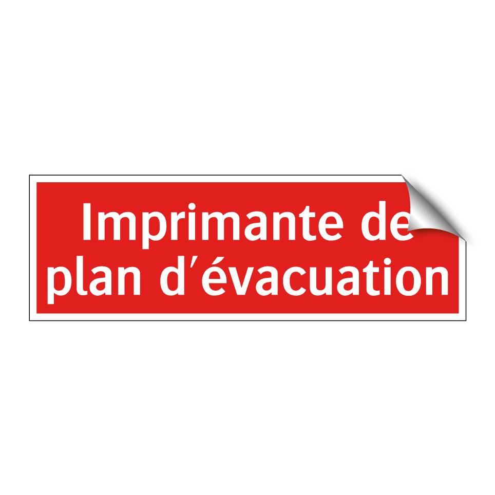 Imprimante de plan d'évacuation