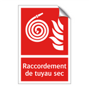 Raccordement de tuyau sec