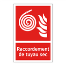 Raccordement de tuyau sec