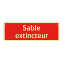 Sable extincteur