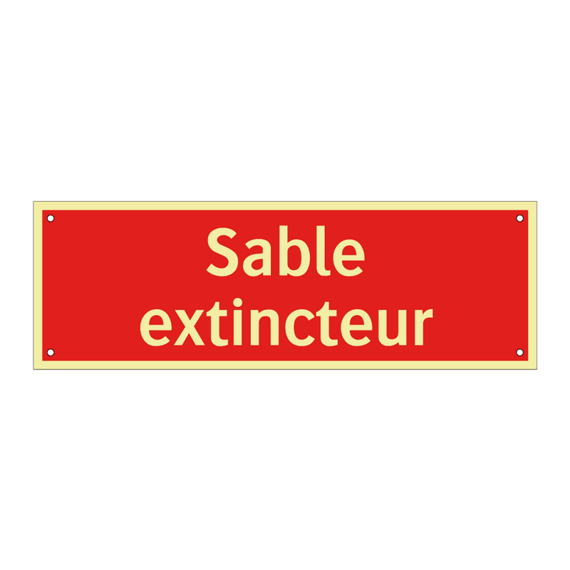 Sable extincteur