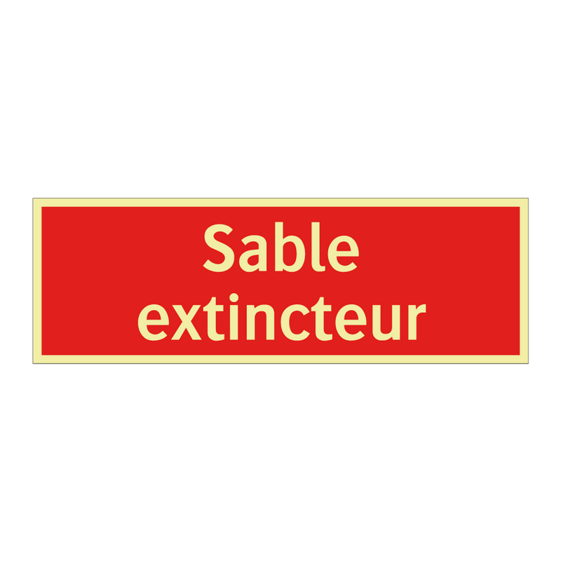 Sable extincteur