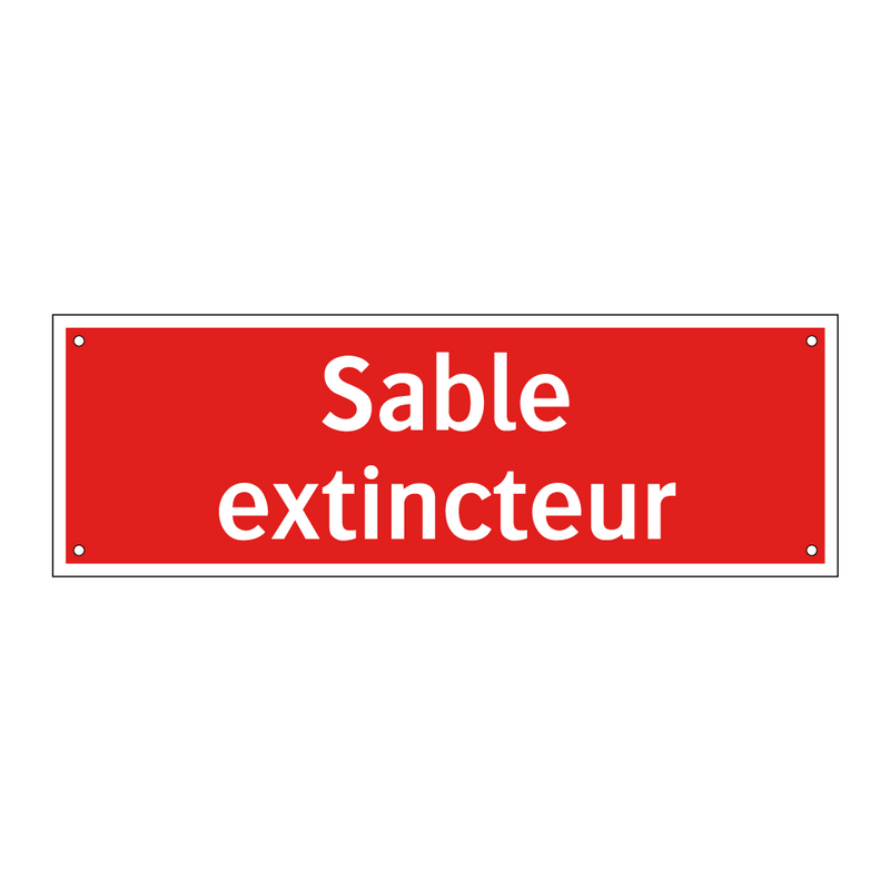 Sable extincteur