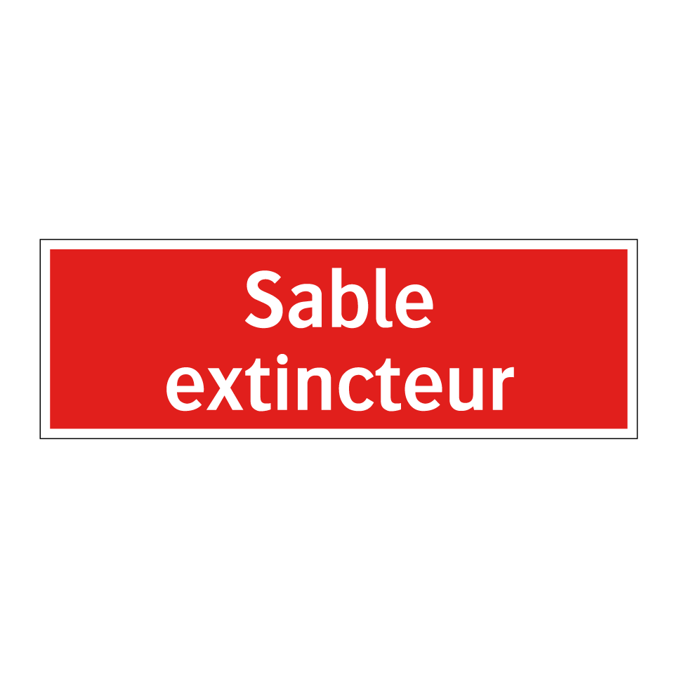 Sable extincteur