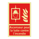 Ascenseur pour la lutte contre l'incendie