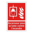 Ascenseur pour la lutte contre l'incendie