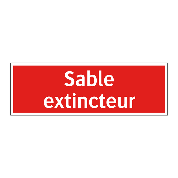 Sable extincteur