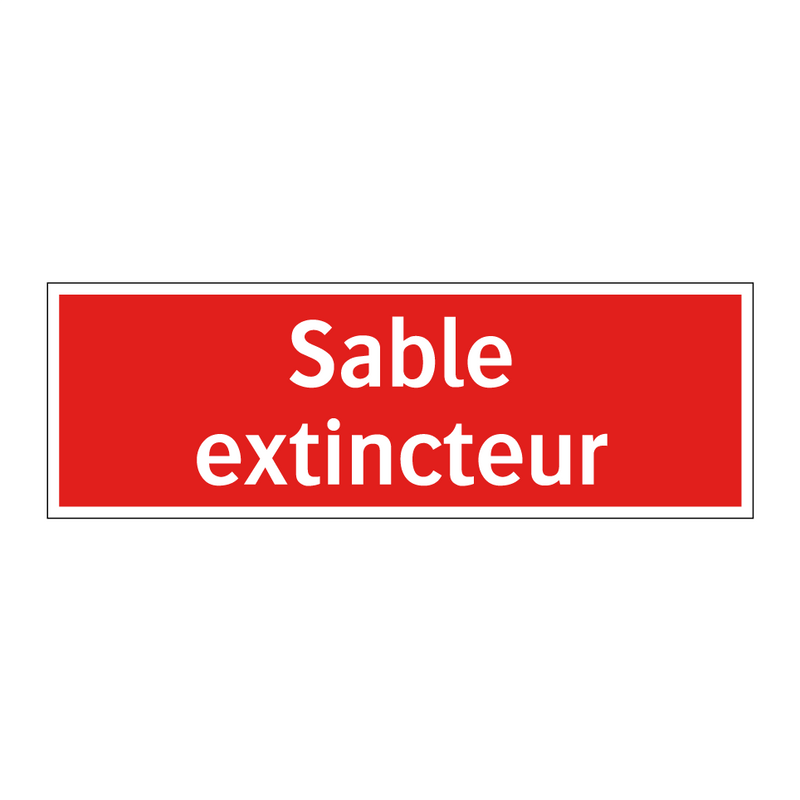 Sable extincteur