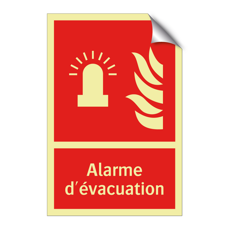 Alarme d'évacuation