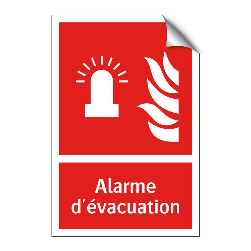 Alarme d'évacuation