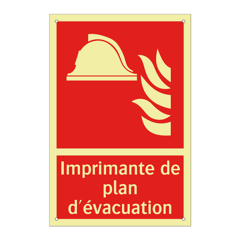 Imprimante de plan d'évacuation