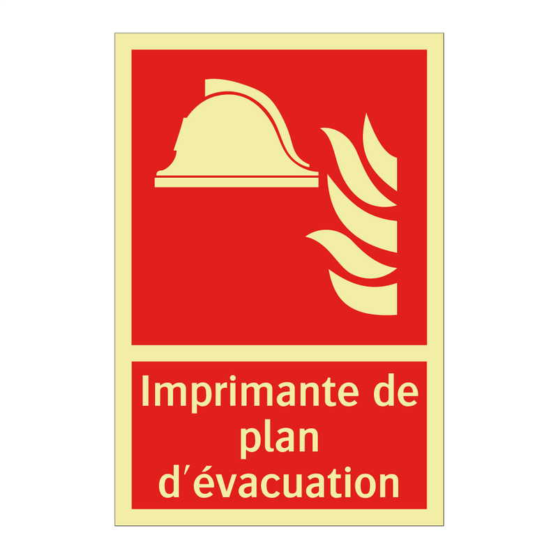 Imprimante de plan d'évacuation
