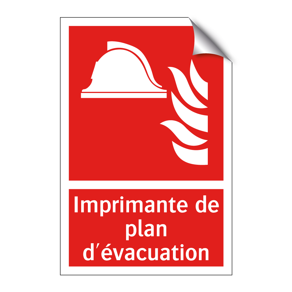 Imprimante de plan d'évacuation
