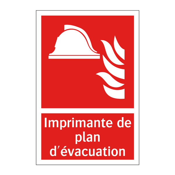 Imprimante de plan d'évacuation