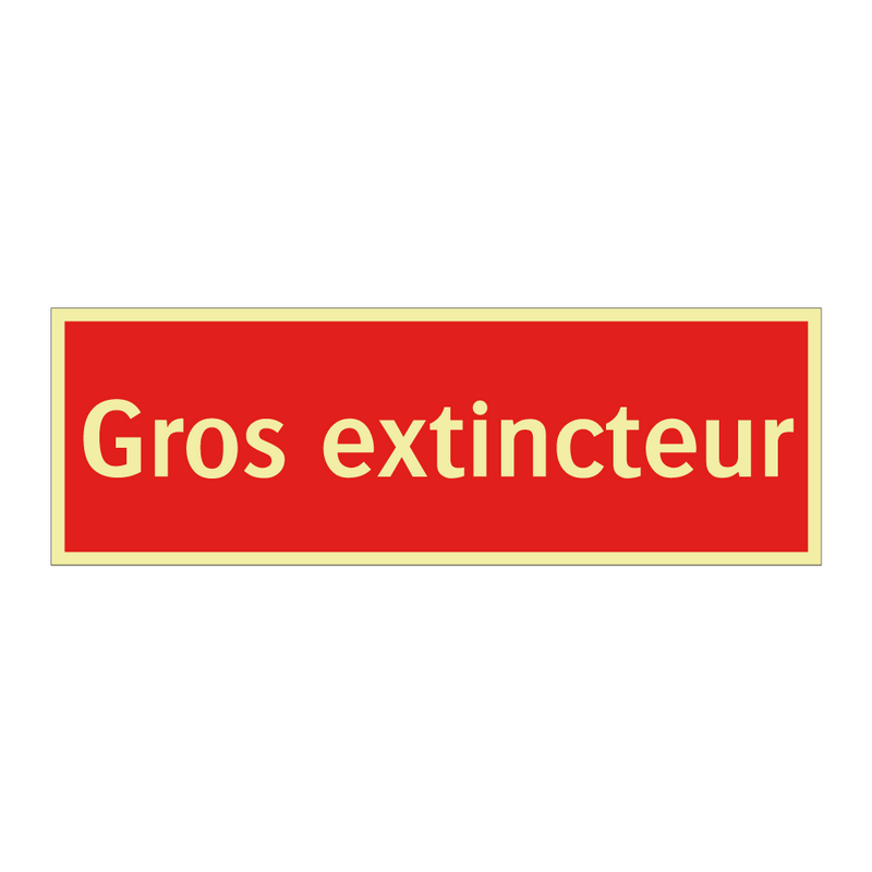 Gros extincteur