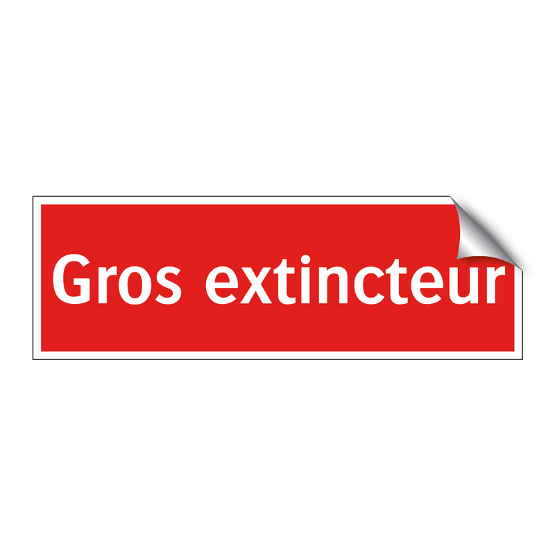 Gros extincteur