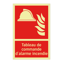 Tableau de commande d'alarme incendie