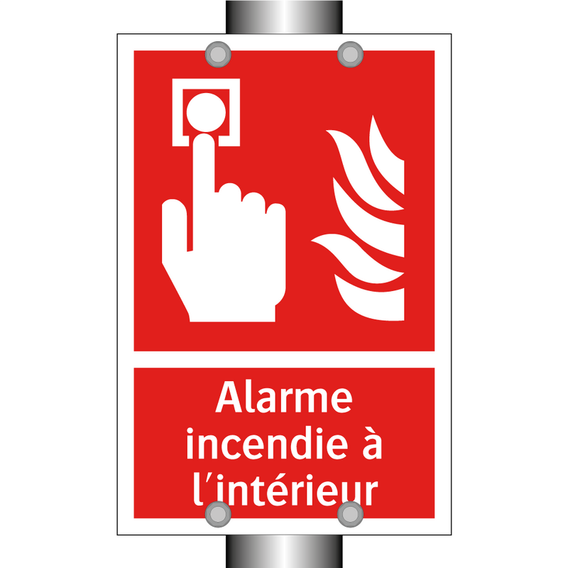 Alarme incendie à l'intérieur