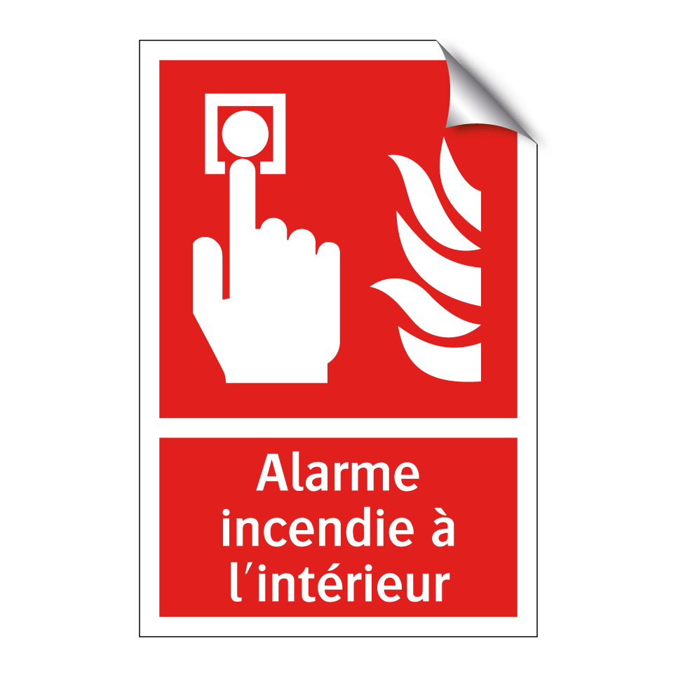 Alarme incendie à l'intérieur