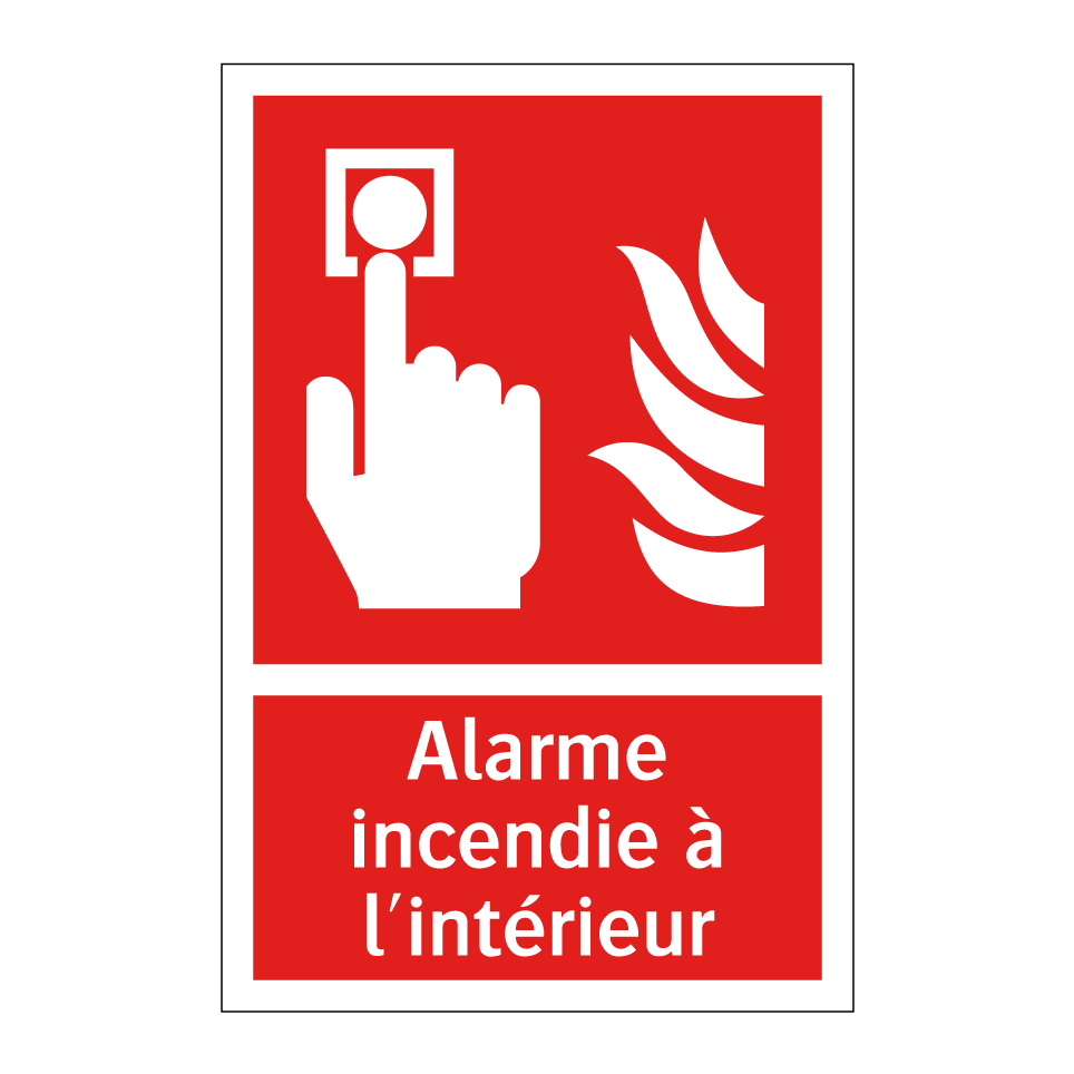 Alarme incendie à l'intérieur