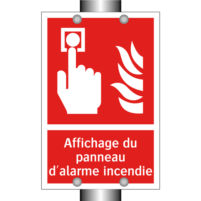 Affichage du panneau d'alarme incendie