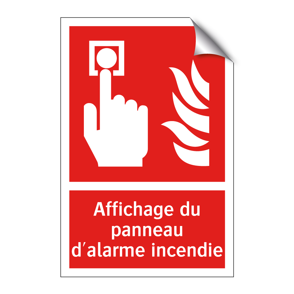 Affichage du panneau d'alarme incendie
