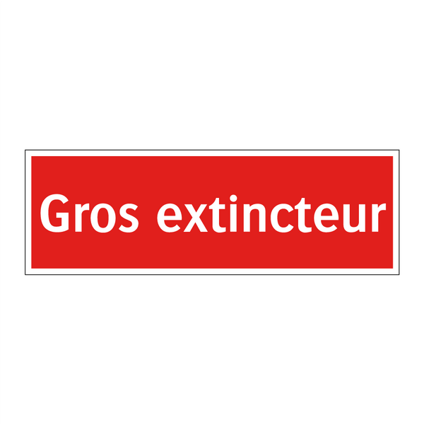 Gros extincteur