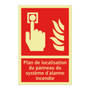 Plan de localisation du panneau du système d'alarme incendie