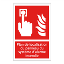 Plan de localisation du panneau du système d'alarme incendie