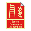 Échelle d'accès pour les pompiers