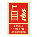 Échelle d'accès pour les pompiers
