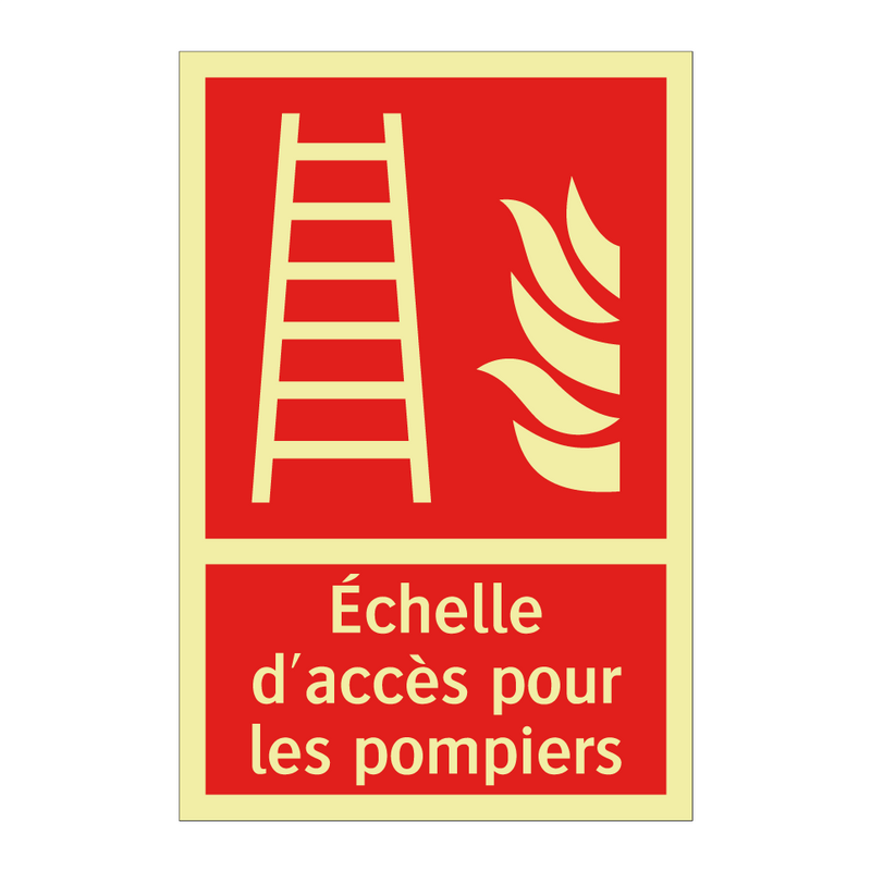 Échelle d'accès pour les pompiers