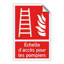 Échelle d'accès pour les pompiers