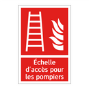Échelle d'accès pour les pompiers