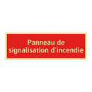 Panneau de signalisation d'incendie