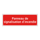 Panneau de signalisation d'incendie